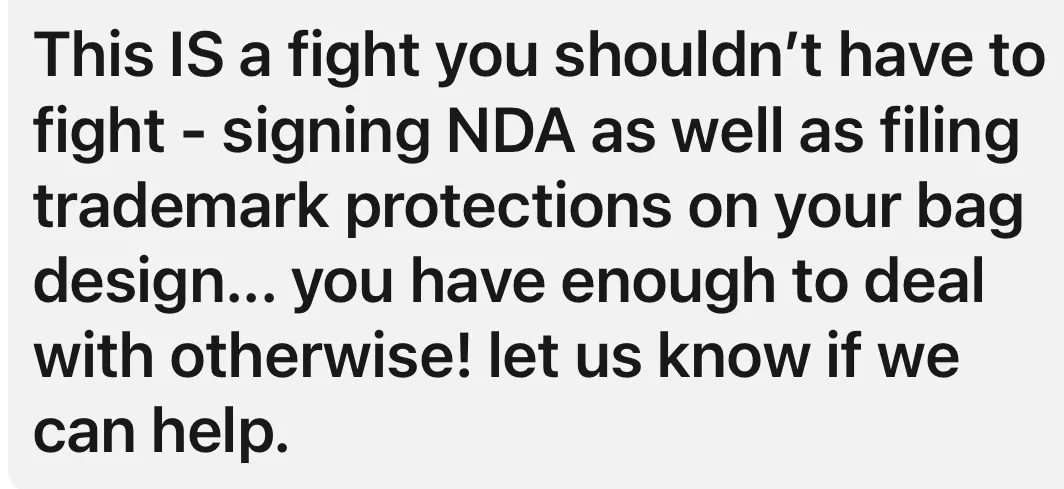 A supportive comment left on our post: "This IS a fight you shouldn't have to fight"