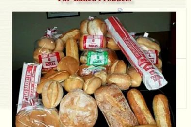 Vieira's Bakery products circa 2001 to 2002, in non-burlap packaging