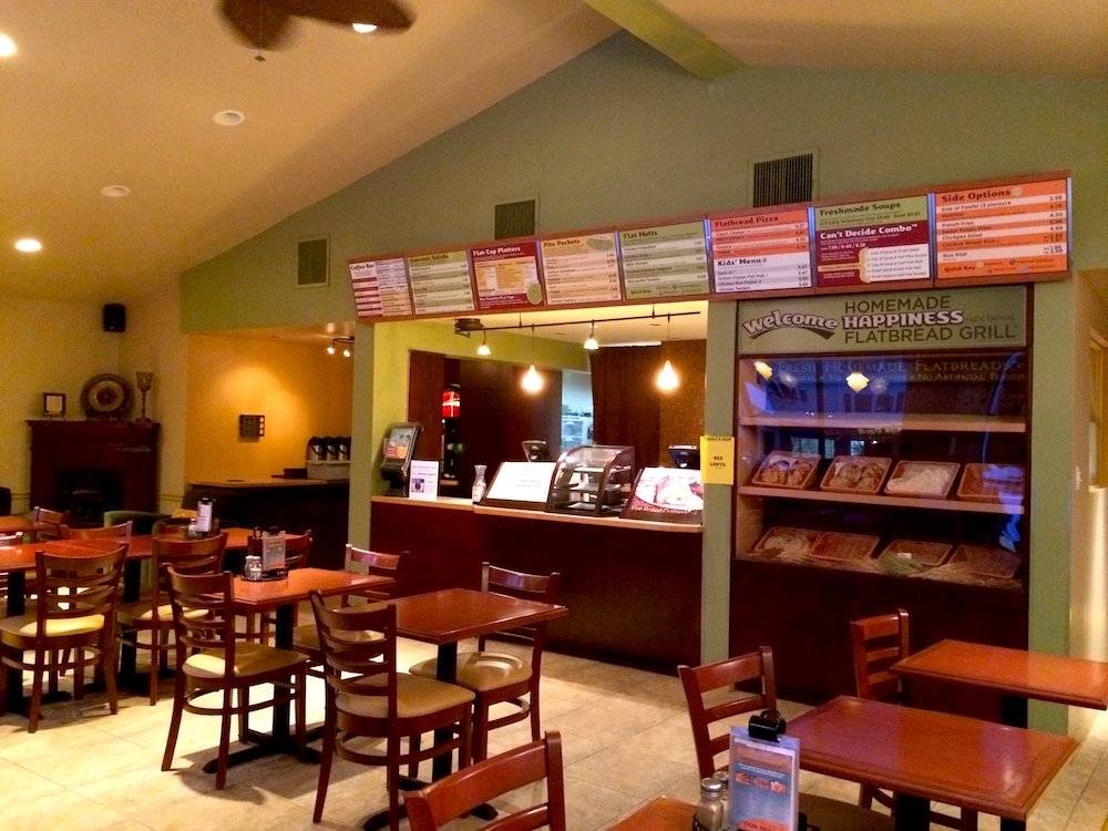 Inside the Flatbread Grill® restaurant